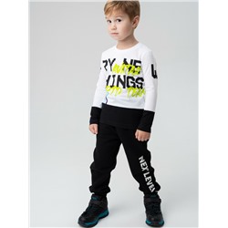 Фуфайка трикотажная для мальчиков (футболка с длинными рукавами)