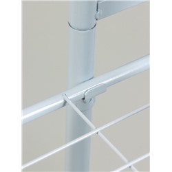 Подставка для цветов Greengo, 8 полок, 43×22×141 см, напольная, металл, белая