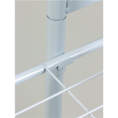 Подставка для цветов Greengo, 8 полок, 43×22×141 см, напольная, металл, белая