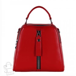 Рюкзак женский кожаный 99451 red Velina Fabbiano-Safenta/30