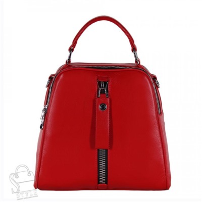 Рюкзак женский кожаный 99451 red Velina Fabbiano-Safenta/30