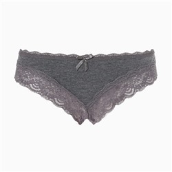 Набор женских трусов слипы (3 шт.), цвет серый/синий/бордовый, размер М (42-44)