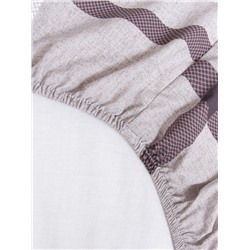 Простыня на резинке 2-спальная «Этель. Атлантик», 160×200+25 см, бязь