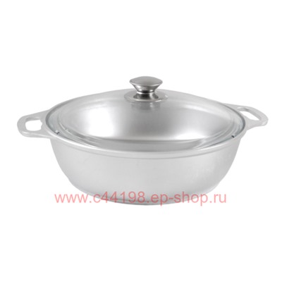 Кукмара Жаровня алюминивая со стеклянной крышкой 4 л ж42