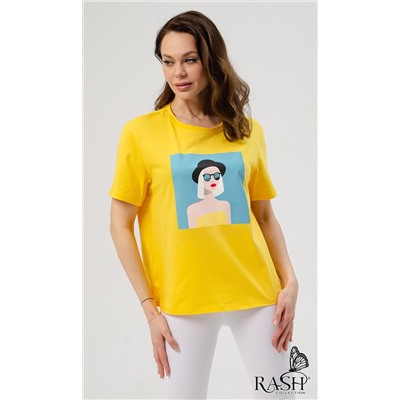 Футболка "Леди" желтая