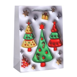 Пакет подарочный 18х24х8,5 / 10211-S /уп 12/720/ микс Новый год