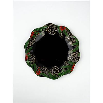 Тарелка плоская новогодняя «Зимние истории», d=23 см