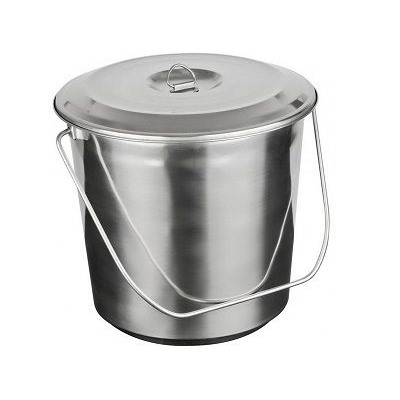 Ведро 15,0л с крышкой нерж 0100