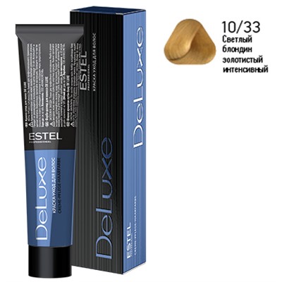 ЭстельDeLuxe Крем-краска для волос 10/33 Светлый блондин золотистый интенсивный 60 мл
