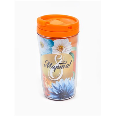 Чай подарочный «8 Марта»: с тропическими фруктами в термостакане, 20 г