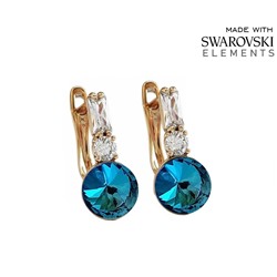 Серьги с кристаллами Swarovski