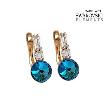 Серьги с кристаллами Swarovski