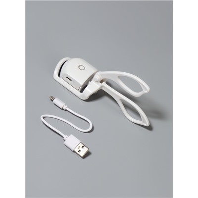 Керлер для ресниц, электрический, USB, 13 см, белый