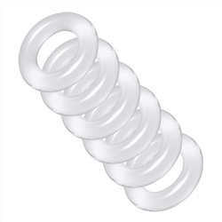 Комплект из 6 прозрачных эрекционных колец Ring Master Custom Ball Stretcher Kit