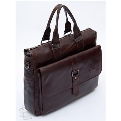 Портфель мужской кожаный 0066Z coffee Zinimsk