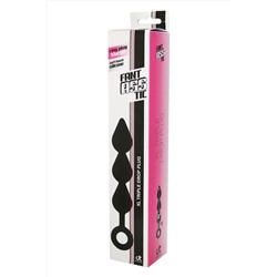 Черный анальный стимулятор XL Triple Drop Plug Black - 26 см.