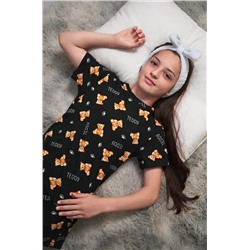 Хлопковая пижама для девочки с шортами Happyfox