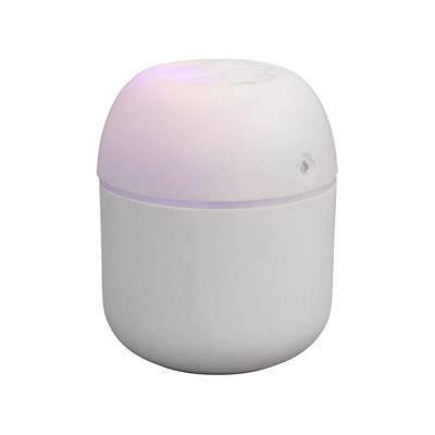 Увлажнитель воздуха HM-20, ультразвуковой, 220 мл, с подсветкой, 1.5 Вт, от USB, белый
