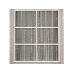 Гирлянда «Занавес», 2×7.4 м, IP44, УМС, 3 Вт, LED 1480/370, 220 В, мерцание, свечение белое