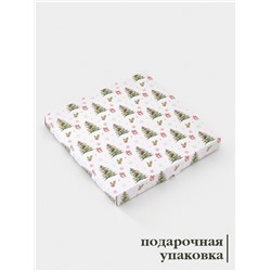 Блюдо новогоднее сервировочное Доляна «С Новым Годом», d=25 см, стекло, белое, красное