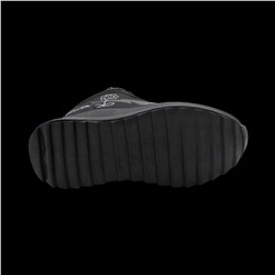 Кроссовки на меху В939-1 черные п/п