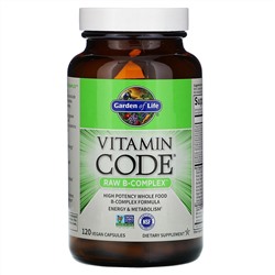 Garden of Life, Vitamin Code, Raw B-Complex, 120 веганских капсул