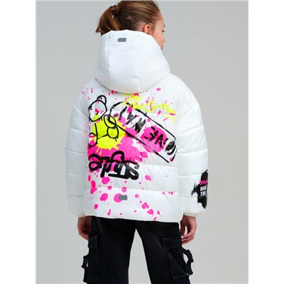 Куртка текстильная с полиуретановым покрытием для девочек