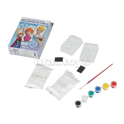 Магниты из гипса "Снежная принцесса" 2 шт. в наборе