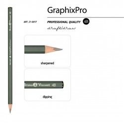 Карандаш черногр. "Графика/GraphixPro"  4В трехгранный 21-0017 Bruno Visconti