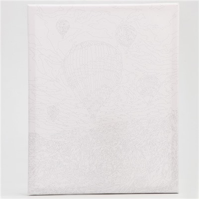 Картина по номерам на холсте с подрамником «Воздушный шар на закате» 40×50 см