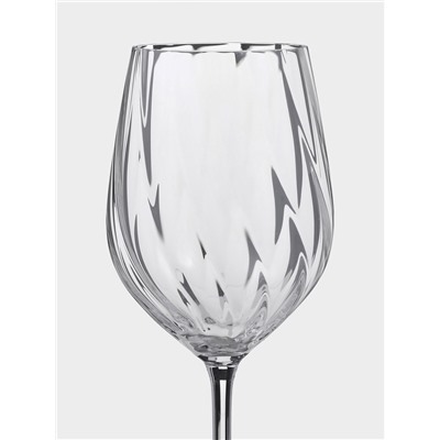 Бокалы для белого вина CRYSTAL BOHEMIA CREX OPTIC, 480 мл, набор 2 шт., стекло, прозрачные