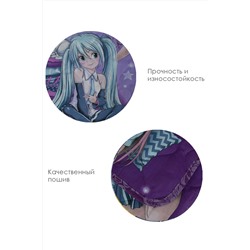 Покрывало детское стеганое бязь 1,5 сп хлопок 100% Аниме