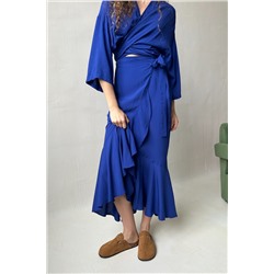 Юбка женская  EASY035/01/Васильковый