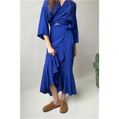 Юбка женская  EASY035/01/Васильковый