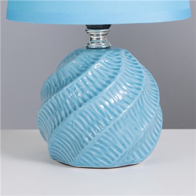 Лампа настольная «Альваро» 1×40 Вт Е14 синий 14.5×14.5×24 см
