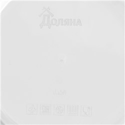 Контейнер для хранения еды Доляна, пищевой, 150 мл, прозрачный, крышка синяя