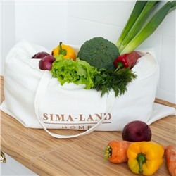 Сумка шоппер SL Home, 52×72 см, белая
