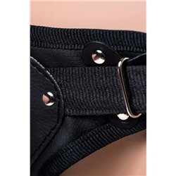 Телесный страпон Harness с вагинальной пробкой - 19,5 см.