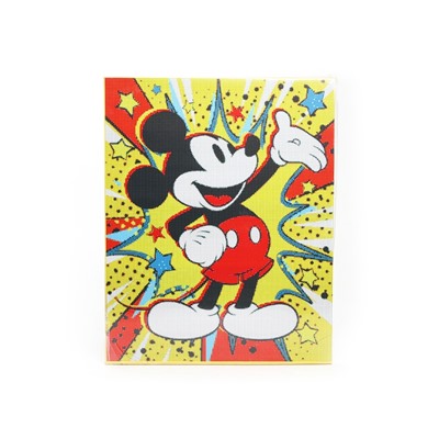 Алмазная вышивка полное заполнение «Микки Маус», на раме, 40×50 см