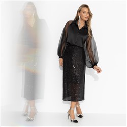 Блуза из атласа и органзы, Теория красоты (элегант)