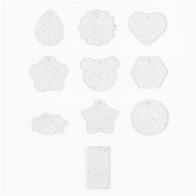 Большой набор для создания акриловых брелоков с наклейками