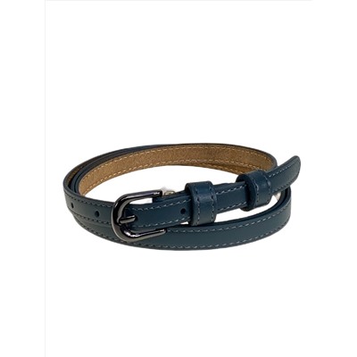 Ремень женский из натуральной кожи, цвет тёмно зеленый