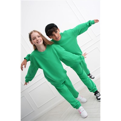 Костюм для девочки оверсайз из футера трехнитки Happyfox