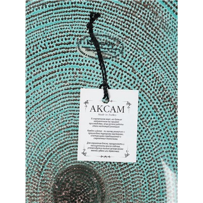 Блюдо сервировочное Inspiration, d=30 см, на ножке, цвет изумрудный