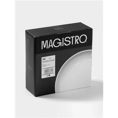 Десертные тарелки Magistro Mien, d=16.5 см, набор 6 шт., фарфор, белые