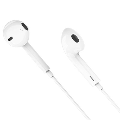 Проводные наушники с микрофоном вкладыши Hoco M111 Lightning  (white)