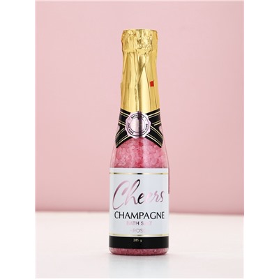 Подарочный набор Love Champagne, гель для душа и соль для ванны во флаконах шампанское, Чистое Счастье