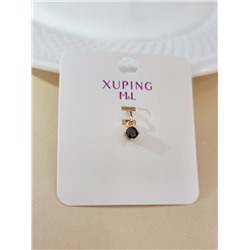 Кулон коллекция "Xuping ML" покрытие позолота, вставка: фианит, цвет: черный, арт.101.183