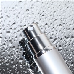 Флакон для парфюма, с распылителем, 10 мл, серебристый