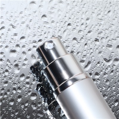 Флакон для парфюма, с распылителем, 10 мл, серебристый